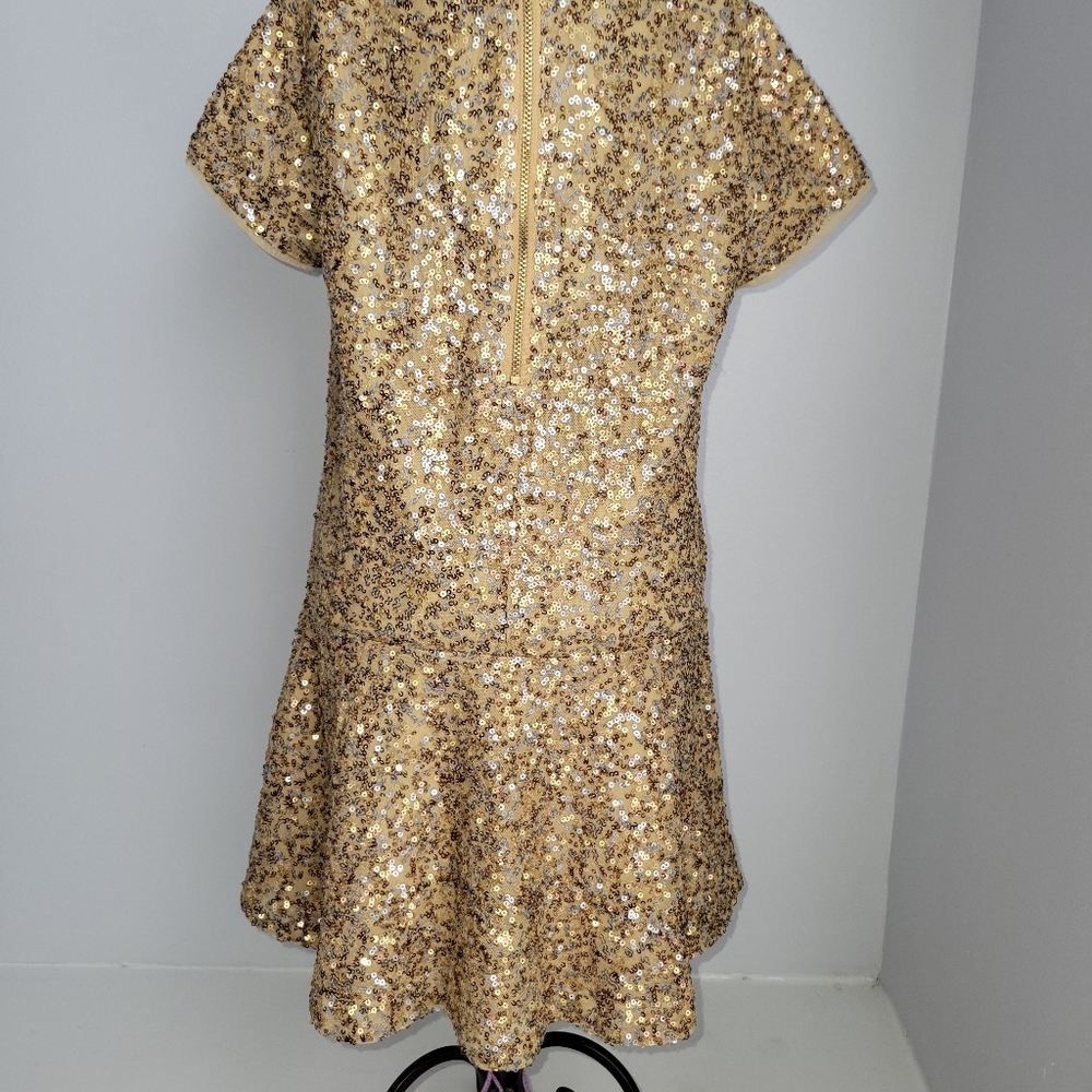 GAP Gold Sequin Kids Formal Dress
